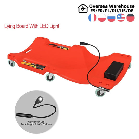 40 inch Car Repair Lying Board With LED Light Skateboard Spare Parts Repair Board Car Vehicle Service Maintenance Tool