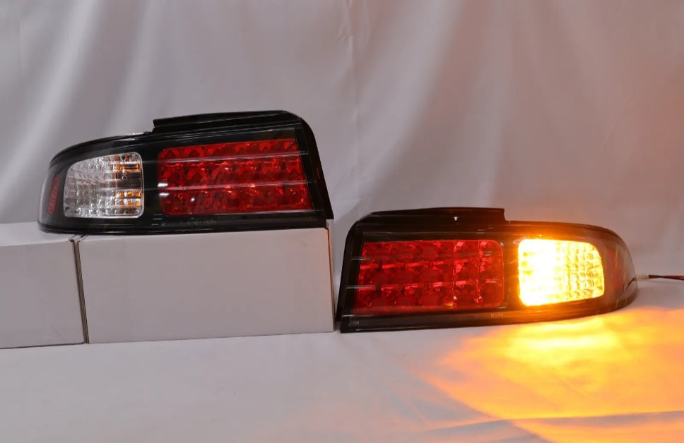 NEW SILVIA S14 240SX 1993-1998 Coupe 2D LED Tail Rear Light BLACK for NISSAN