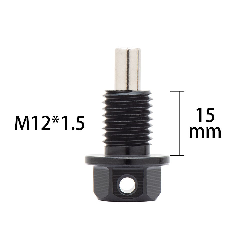 M10*1.25,m10*1.5,M12*1.5,M14*1.5, M14*1.25 Magnetic Oil Sump Nut Drain Oil Plug Screw Oil Drain Magnetic Oil Plug Nut JDM Style