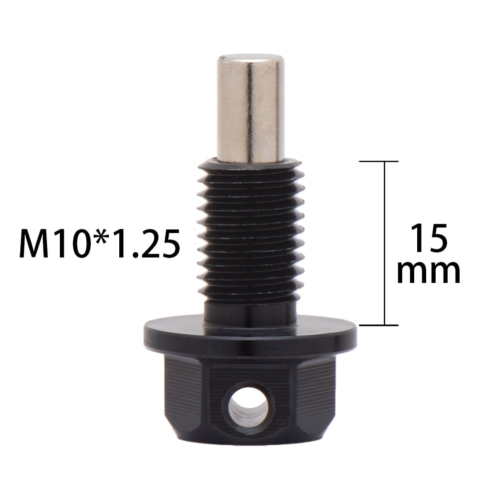 M10*1.25,m10*1.5,M12*1.5,M14*1.5, M14*1.25 Magnetic Oil Sump Nut Drain Oil Plug Screw Oil Drain Magnetic Oil Plug Nut JDM Style