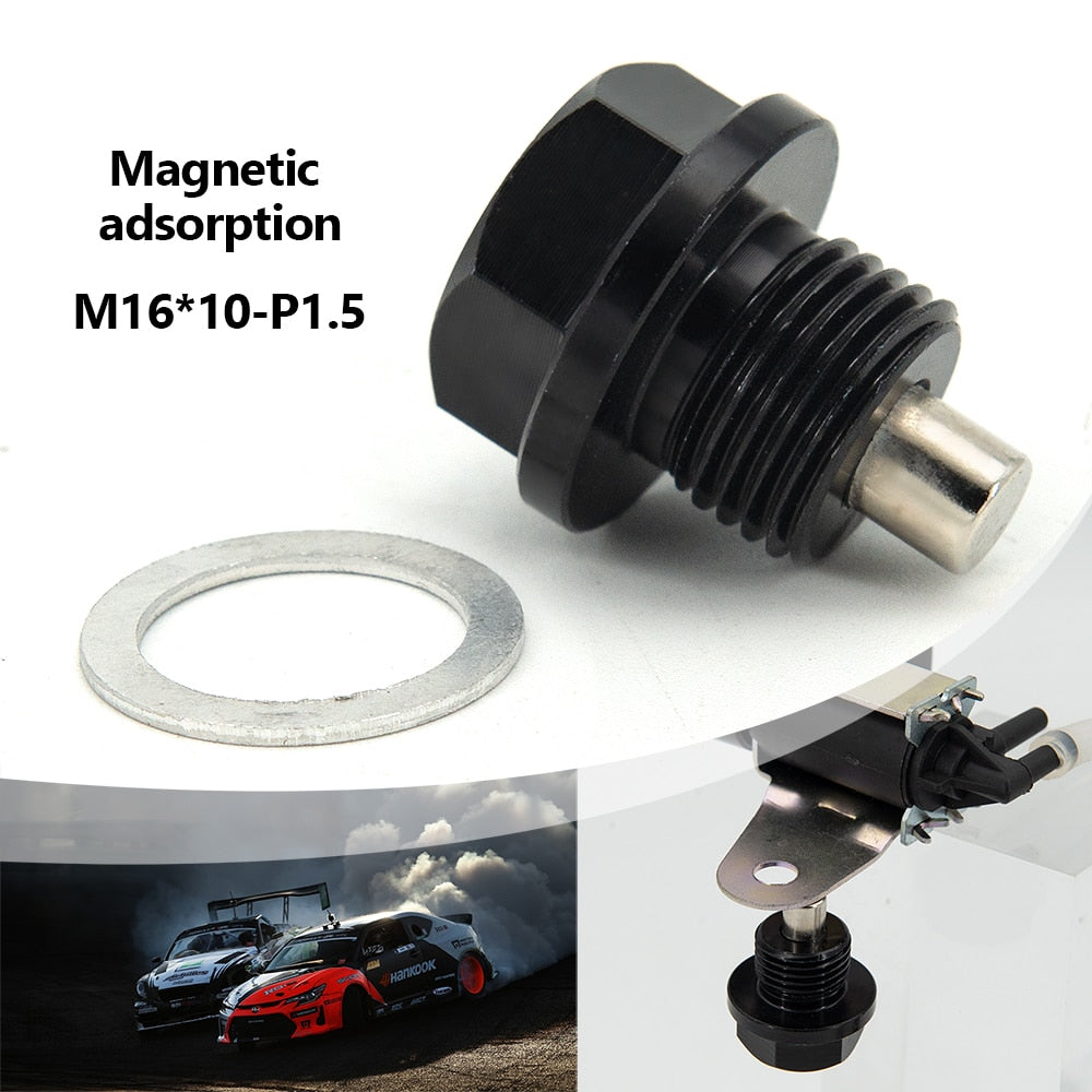 M10*1.25,m10*1.5,M12*1.5,M14*1.5, M14*1.25 Magnetic Oil Sump Nut Drain Oil Plug Screw Oil Drain Magnetic Oil Plug Nut JDM Style