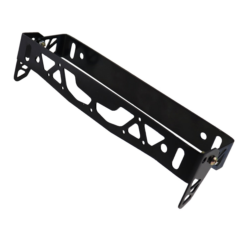 Car License Plate Frame Universal Aluminum Power Racing JDM Styling Rotating Number License Plate Frames Tag Holder Adjustable