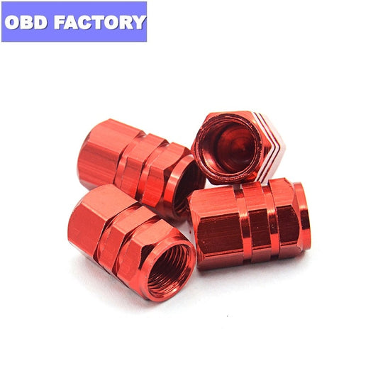 Neon Valve Caps Aluminum Tire Valve Caps Car Wheel Tires Valves Motorcycle Bicycle Tire Valves Stems Tyre Valve Dust Caps