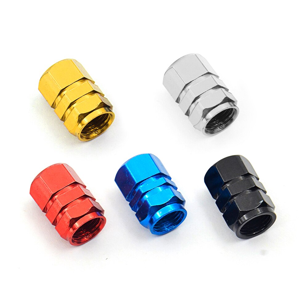 Neon Valve Caps Aluminum Tire Valve Caps Car Wheel Tires Valves Motorcycle Bicycle Tire Valves Stems Tyre Valve Dust Caps